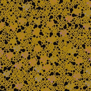 Honey black faded dots