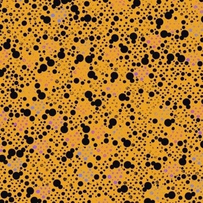 Marigold black faded dots