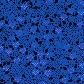 Sapphire black faded dots