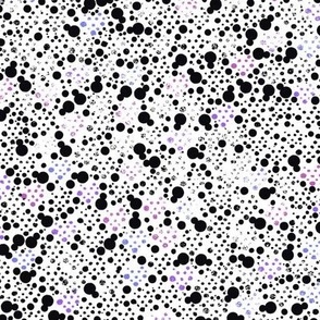 White black faded dots