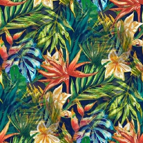 Jungle Floral Collage