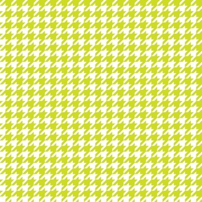 Houndstooth Bright Lime Citrus