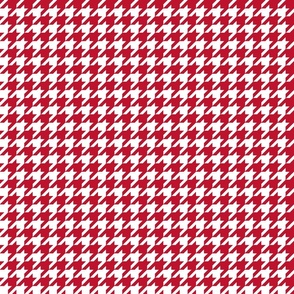 Houndstooth Chinese Red