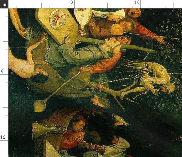 Heronimus Bosch ~ The Ship of Fools - Spoonflower