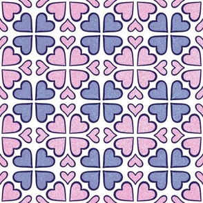 Lucky hearts (Pink and purple) 