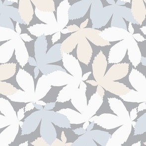Layered leaves (gray)