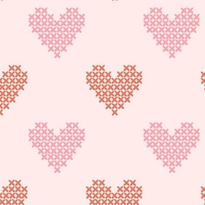 Cross Stitch Hearts