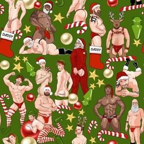 Festive Holigays - Holly Green