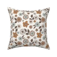 Florence Retro Florals / Almond