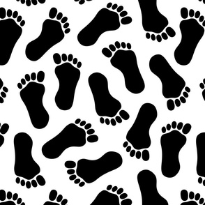 Feet Foot Print Tracks Medium