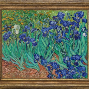 (Extra Large) Van Gogh’s Irises in Frame 