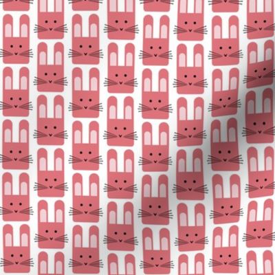 small scale cute bunnies - easter rabbits  - bunnies fabric and wallpaper