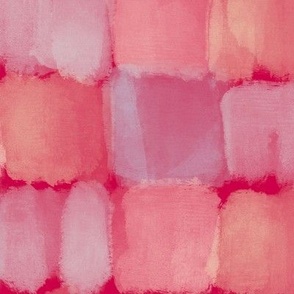 Glass Palace (paintbrush tiles on hot pink magenta)