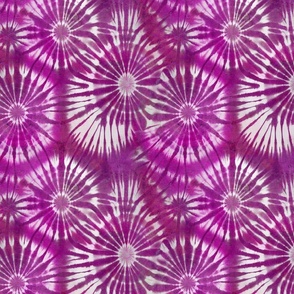 Pink Fashionable Retro Flower Popwer Tie Dye Pattern  Smaller Scale