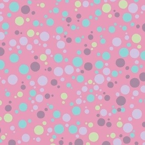 Lime pink shell dots