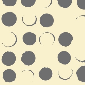 Watercolor grey dots