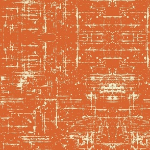 Rustic southwestern  textured orange coordinate for retro flowers