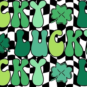 Groovy Lucky Bright St Patrick's Day - XL Scale