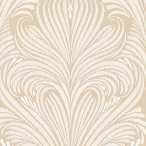 (jumbo) The Flow / Beige Sand Neutral Subtle / vector / large scale / see collections   