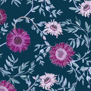 patternflowers.chrysanthemum.purplegreen