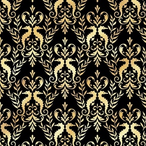 seahorse damask _0000_s