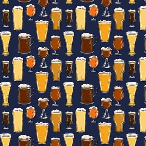 Beer glassware Small blue 