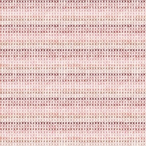 $ Ditsy tiny small scale watercolor linear Cross stitch - minimalist design for vibrant wallpaper, bold bedlinen, joyful style, teenage room, office accessories- organic strokes in red, orange and blush