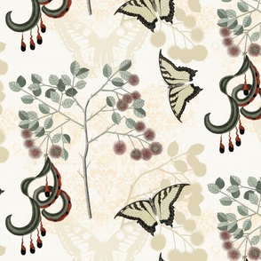 Butterfly Floral Vintage
