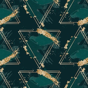 Art Deco Triangles  - Large