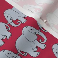 Viva magenta, kimono elephants, 8 inch