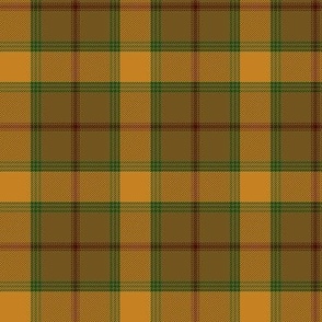 Connacht/Connaught Irish District tartan #1, 3" gold/brown