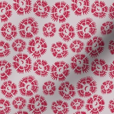 Viva magenta Kirigami cut flowers, 4 inch