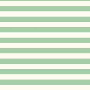 Horizontal (landscape) Stripes-Green 