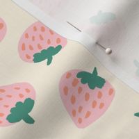 Strawberry Picnic - Light Pink and Cream