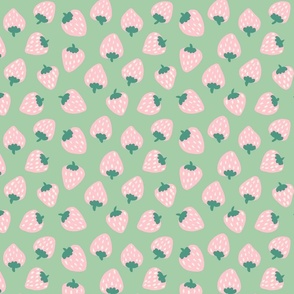 Strawberry Picnic - Spring Green and Pink