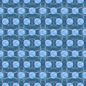 Blue Marble Polka Dot - Small