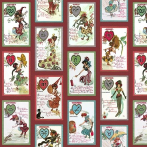 Zodiac Vintage Valentine | Red