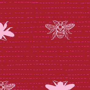 Simple Bees (magenta)