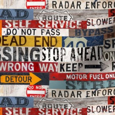 Speedway Street Signs - Race Car, Cars, Transportation Medium