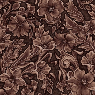 Brown Vinyl / Faux Leather for Embroidery or Crafts - Designs by Little Bee