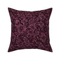 Merlot carved tooled leather look small
