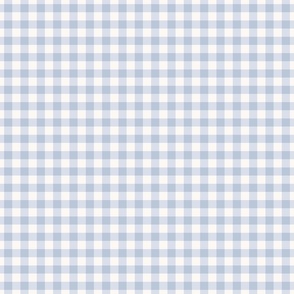 Gingham, Soft Baby Blue, Small Scale