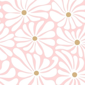 Retro Daisies - Pink