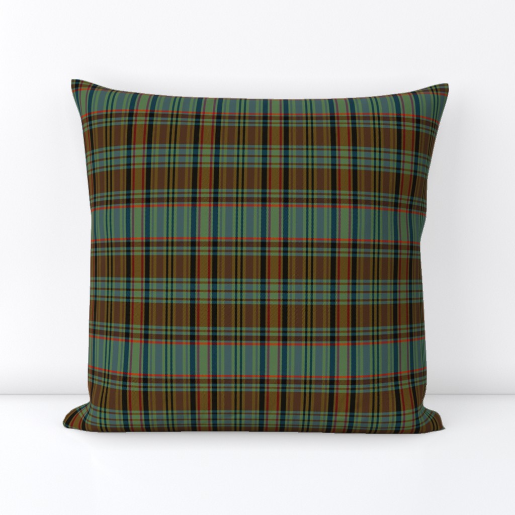 Dunbarton Canadian district warp-weft tartan,  3x5.9"