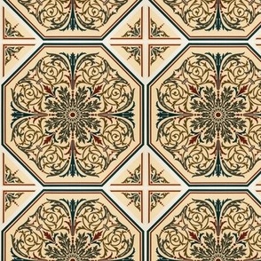 1892 Renaissance Tile Pattern I by Audsley - Original Colors
