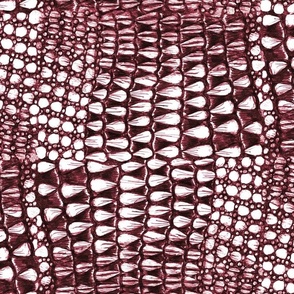 Armadillo Skin - Mulberry Red