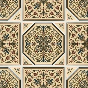 1892 Renaissance Tile Pattern II by Audsley - Original Colors