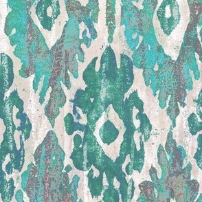 geometric tribal rug turquoise