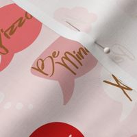 Valentine Conversation Bubbles / Soft Pink