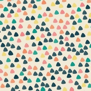 Gum drops with eggshell background